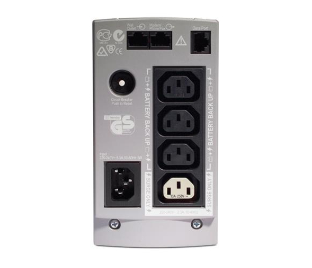 APC Back-UPS ES (500VA/300W, 4xIEC, RJ-45, USB) - 26763 - zdjęcie 2